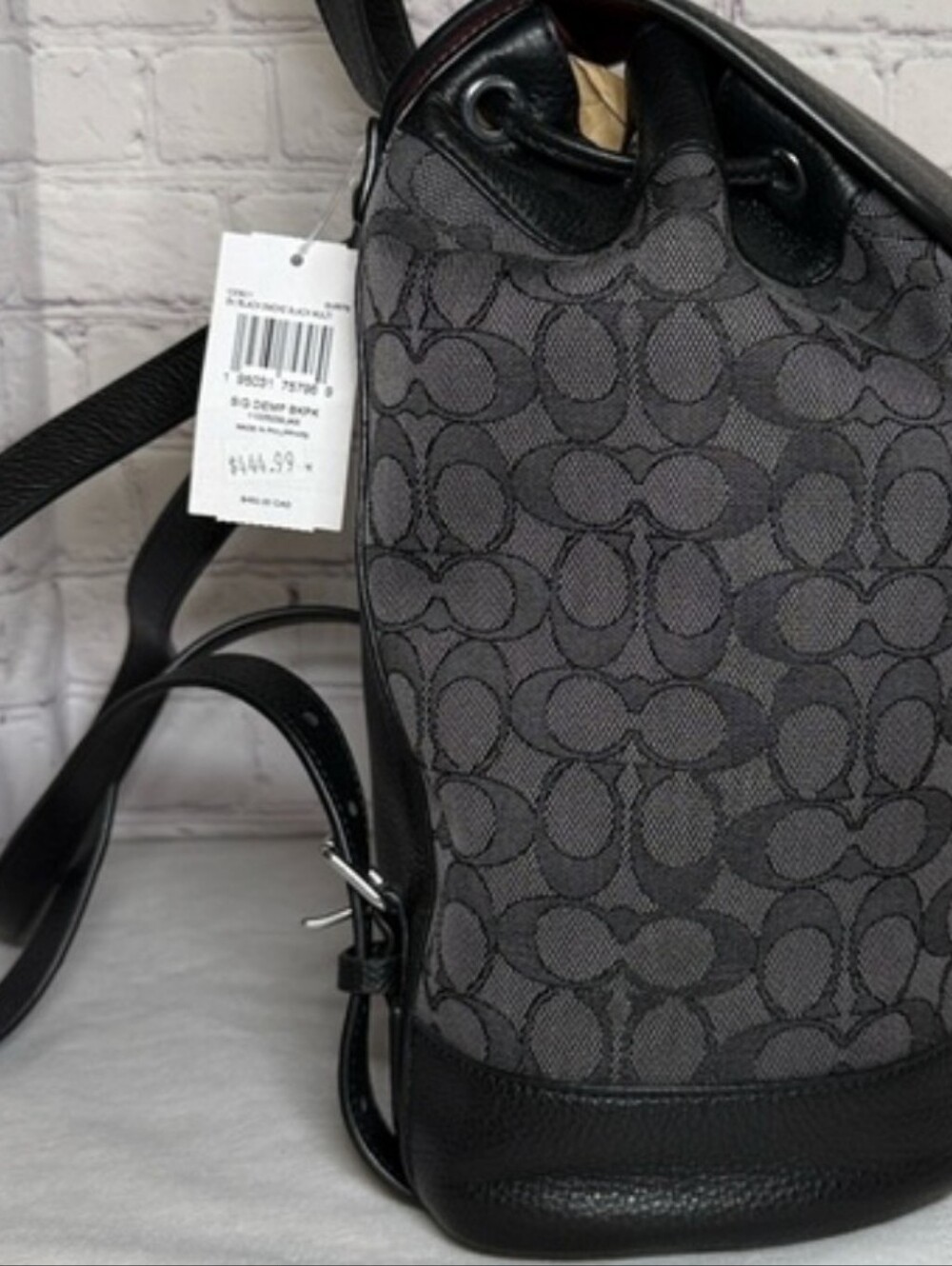 Coach Dempsey Backpack in Signature Jacquard Canvas Pebbled Leather MSRP 450 NWT - Picture 7 of 14